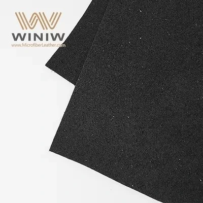 Black Micro Fiber Suede Vegan Leather Ultra Suede Faux Suede Leather Material For Gloves